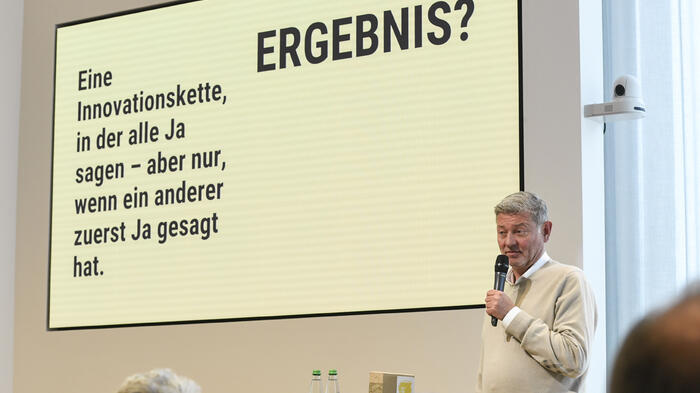 Referent eines Impulsvortrags beim DGNB Ideenlabor.