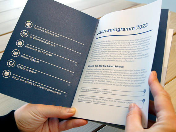 Jahresprogramm 2023 der DGNB Akademie | Quelle: DGNB